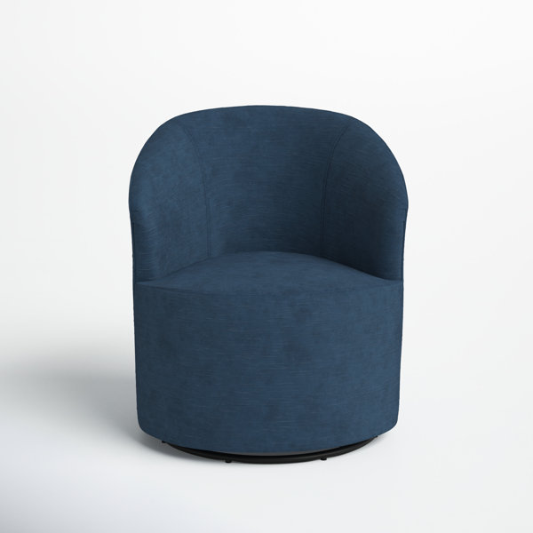 Deryn Upholstered Swivel Barrel Chair & Reviews Joss & Main